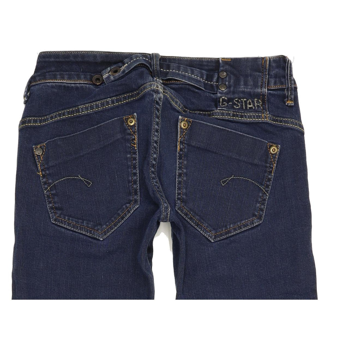 G-Star Midge Women Blue Straight Slim Stretch Jeans W27 L28