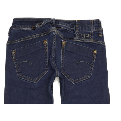 G-Star Midge Women Blue Straight Slim Stretch Jeans W27 L28