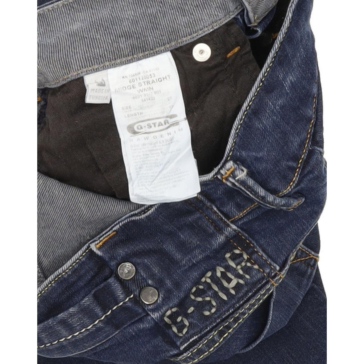 G-Star Midge Women Blue Straight Slim Stretch Jeans W27 L28