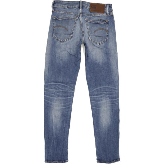 G-Star 3301 Men Blue Straight Slim Stretch Jeans W29 L30