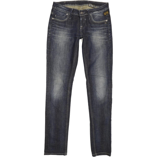 G-Star New Tag Women Blue Skinny Slim Stretch Jeans W27 L32