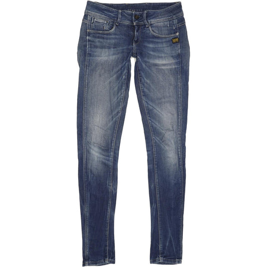 G-Star Midge Cody Women Blue Skinny Slim Stretch Jeans W28 L36