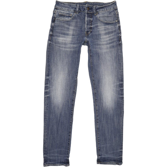 G-Star 3301 Men Blue Straight Slim Stretch Jeans W29 L31