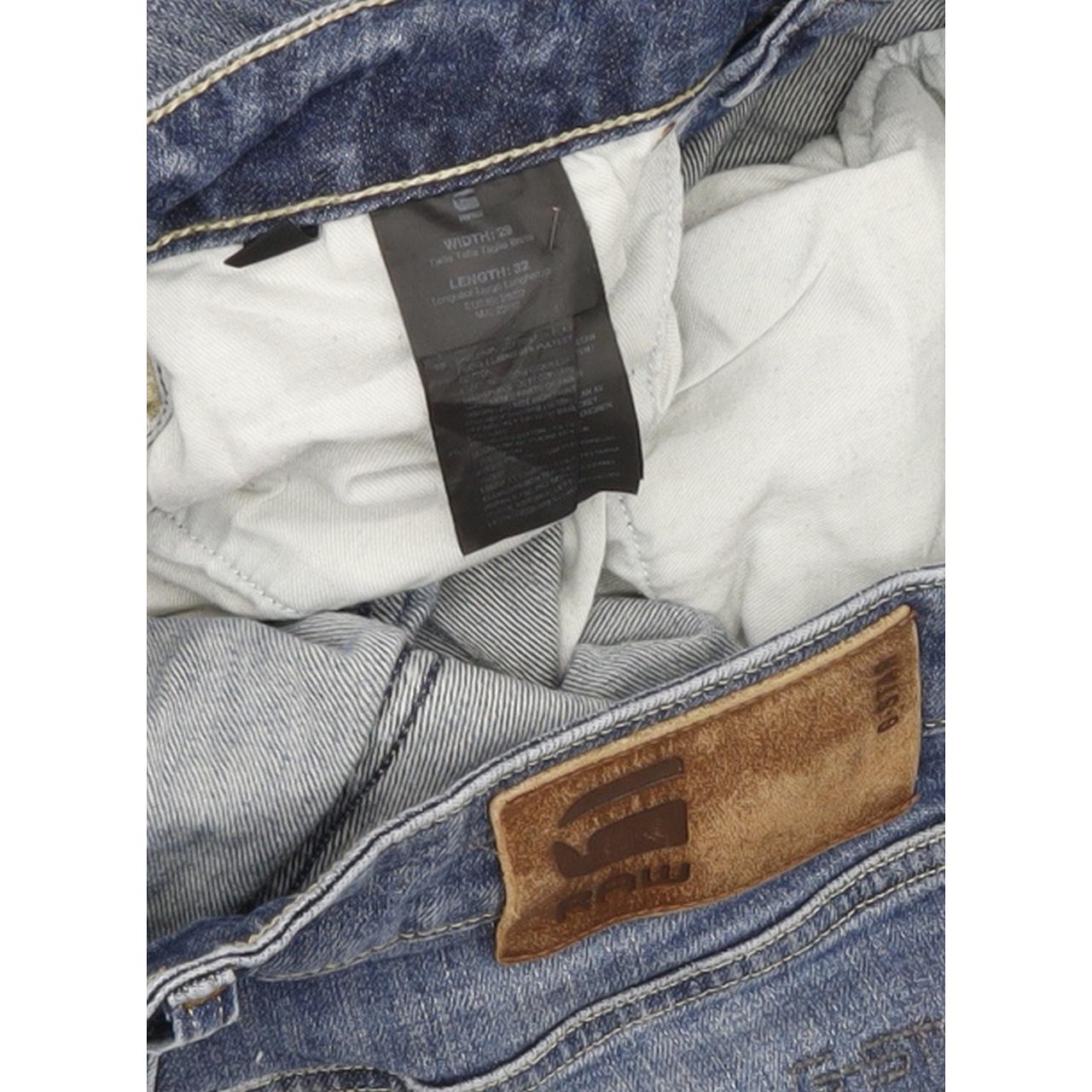 G-Star 3301 Men Blue Straight Slim Stretch Jeans W29 L31
