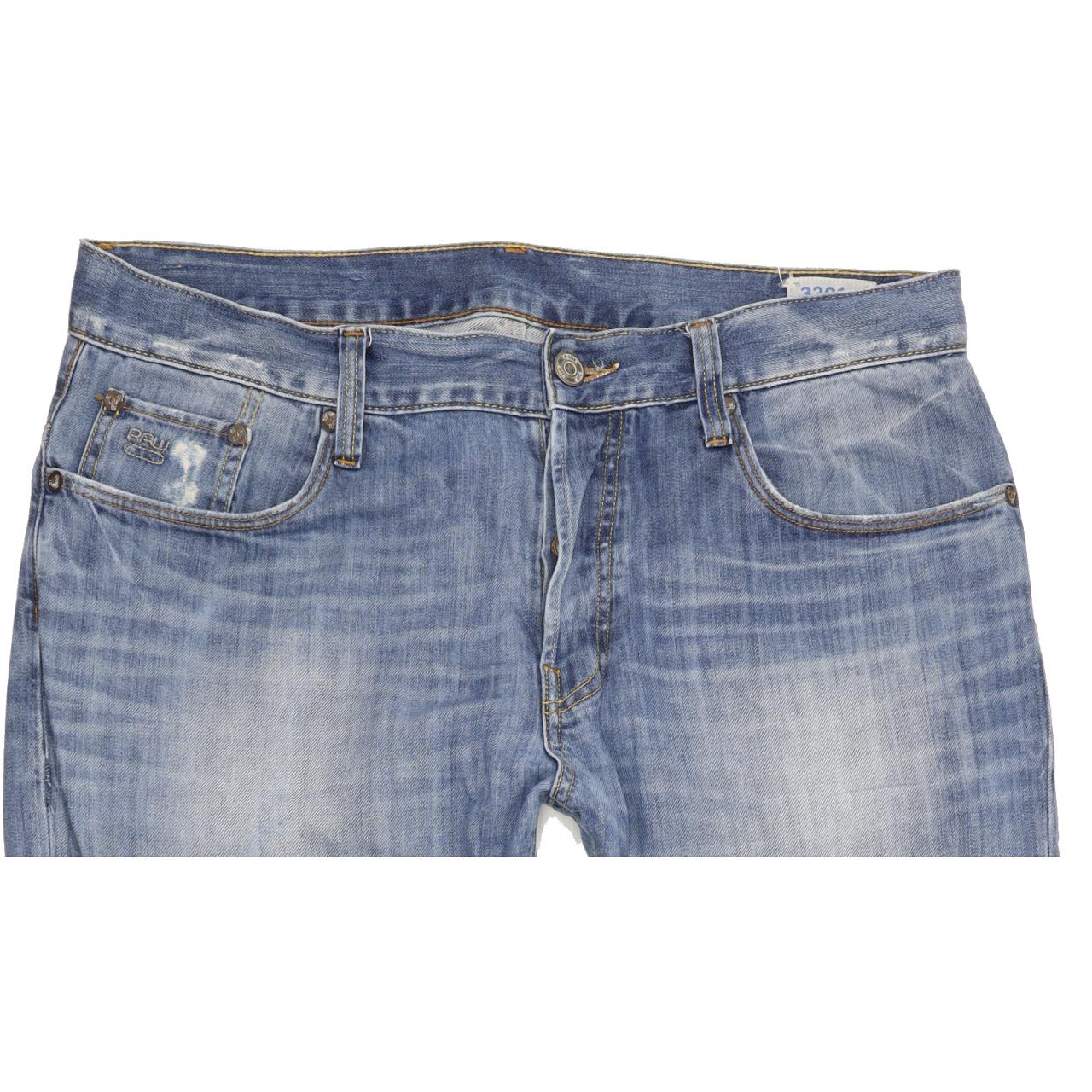 G-Star 3301 Blue Straight Regular Jeans W36 L32
