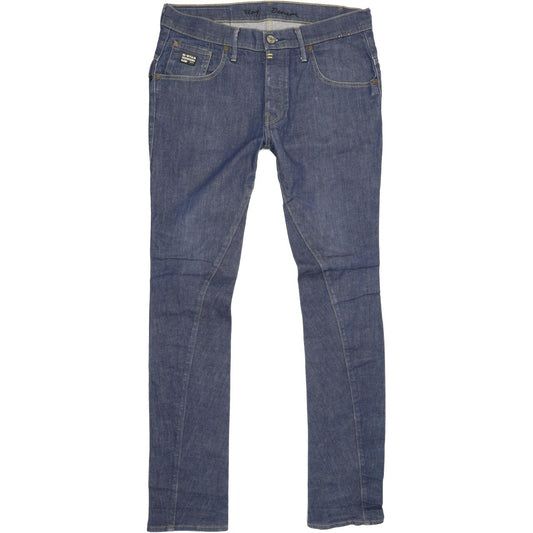 G-Star Breaker Men Blue Straight Slim Stretch Jeans W35 L34