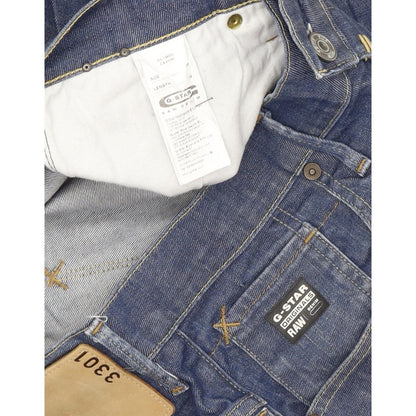 G-Star Breaker Men Blue Straight Slim Stretch Jeans W35 L34