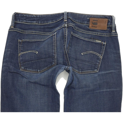 G-Star 3301 Women Blue Straight Regular Stretch Jeans W27 L30