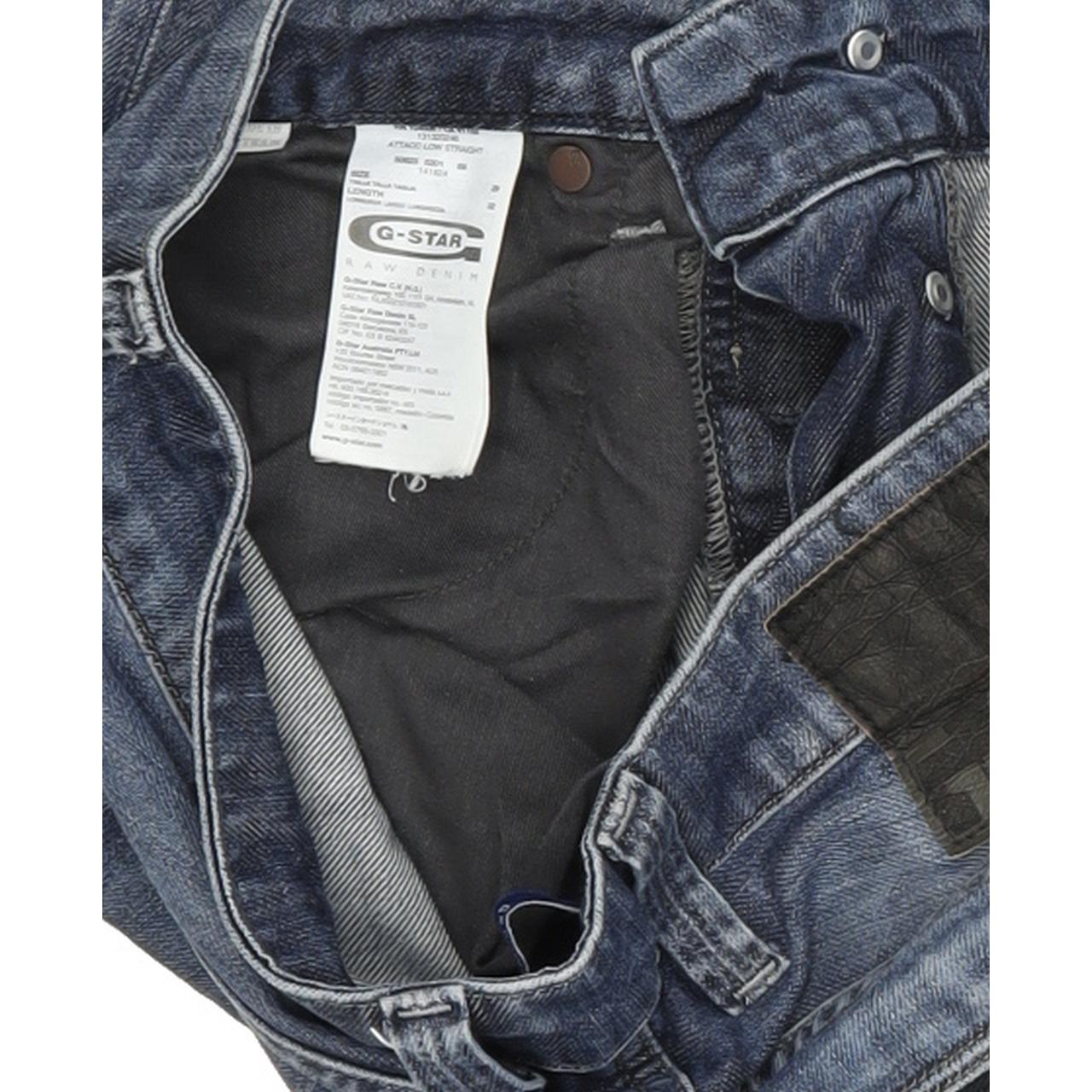 G-Star Attacc Men Blue Straight Regular Jeans W29 L30