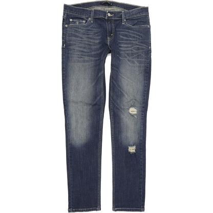 Levi's 524 too superlow Women Blue Straight Slim Stretch Jeans W31 L32