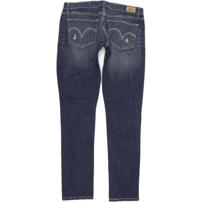 Levi's 524 too superlow Women Blue Straight Slim Stretch Jeans W31 L32