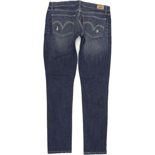 Levi's 524 too superlow Women Blue Straight Slim Stretch Jeans W31 L32
