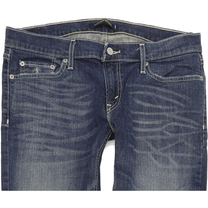 Levi's 524 too superlow Women Blue Straight Slim Stretch Jeans W31 L32