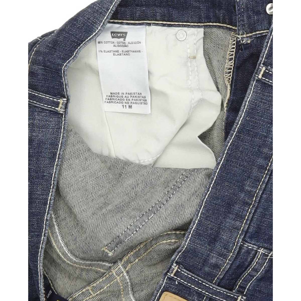 Levi's 524 too superlow Women Blue Straight Slim Stretch Jeans W31 L32