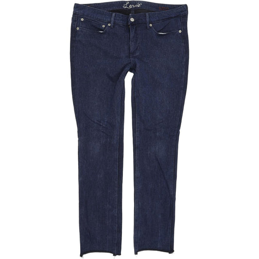 Levi's Women Blue Straight Slim Stretch Jeans W32 L29