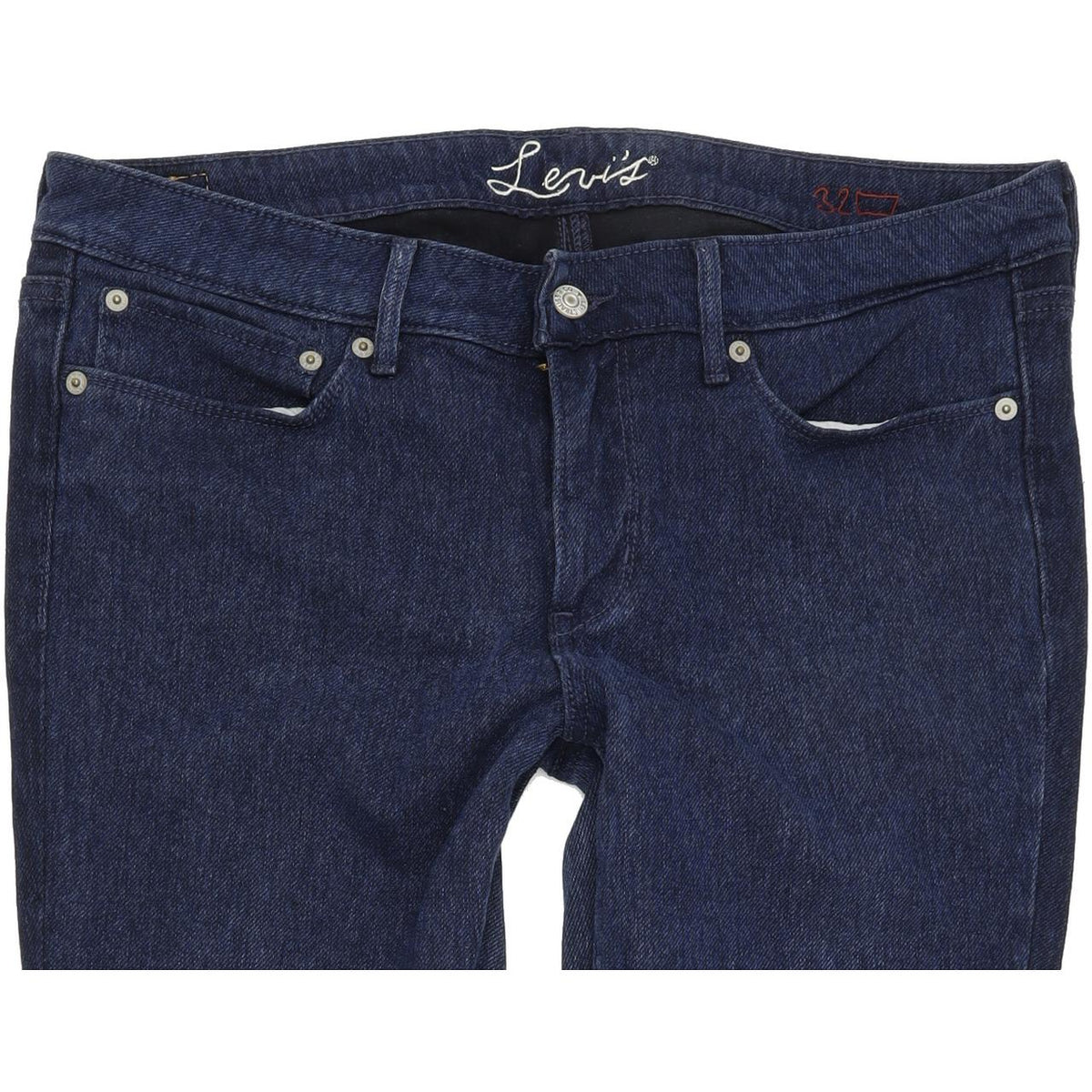 Levi's Women Blue Straight Slim Stretch Jeans W32 L29