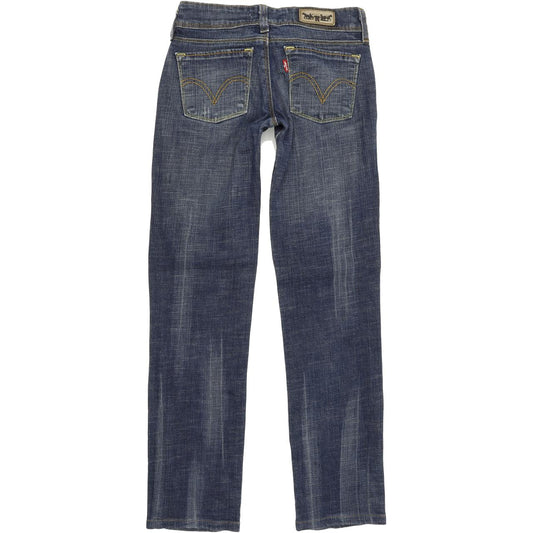 Levi's 571 Women Blue Straight Slim Stretch Jeans W26 L29
