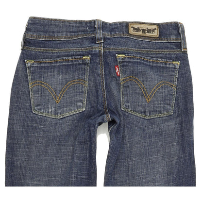 Levi's 571 Women Blue Straight Slim Stretch Jeans W26 L29