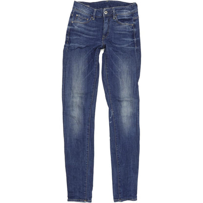 G-Star 3301 High Women Blue Skinny Slim Stretch Jeans W25 L32