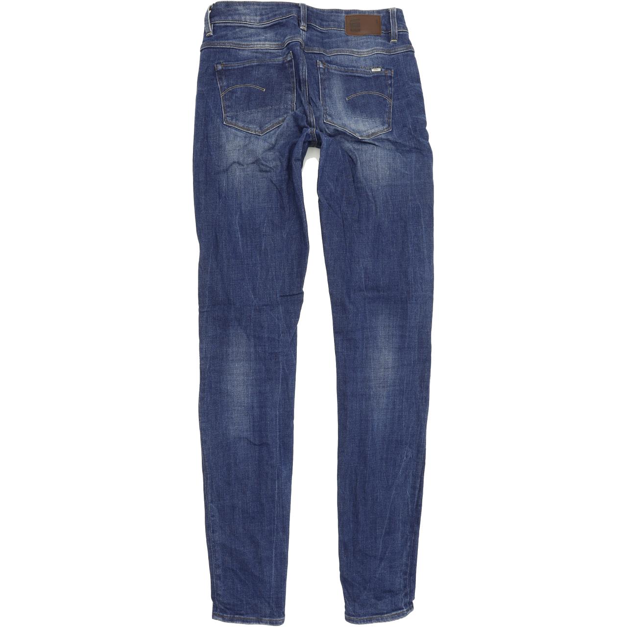 G-Star 3301 High Women Blue Skinny Slim Stretch Jeans W25 L32