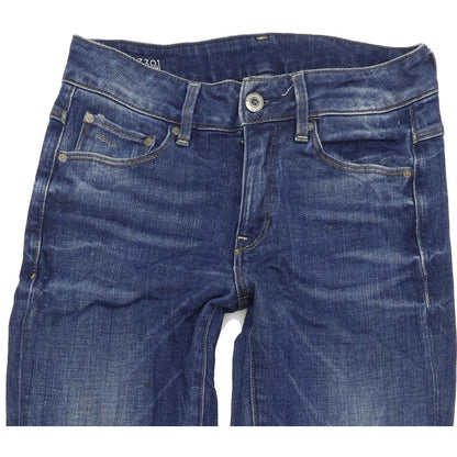 G-Star 3301 High Women Blue Skinny Slim Stretch Jeans W25 L32