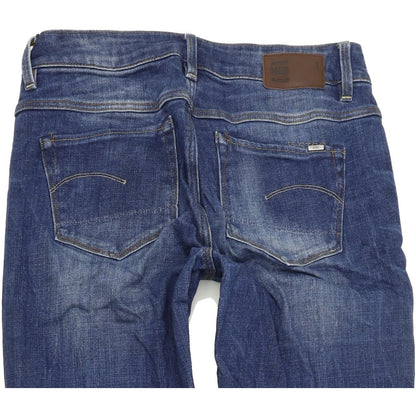 G-Star 3301 High Women Blue Skinny Slim Stretch Jeans W25 L32