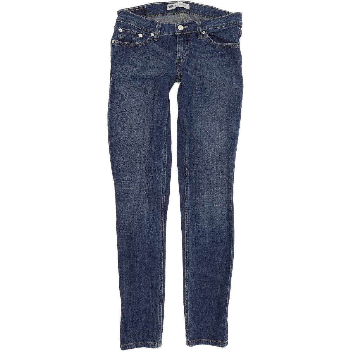 Levi's 524 too superlow Women Blue Skinny Slim Stretch Jeans W27 L32
