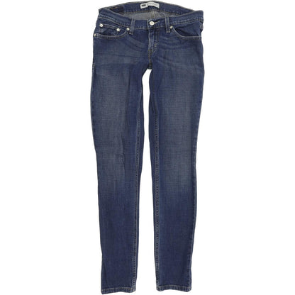Levi's 524 too superlow Women Blue Skinny Slim Stretch Jeans W27 L32