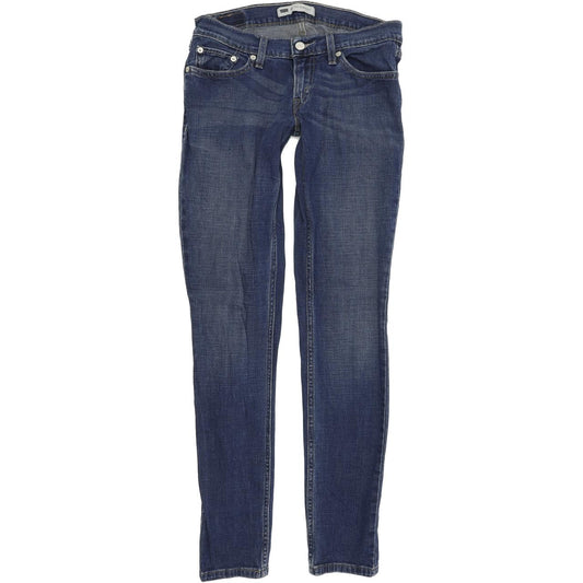 Levi's 524 too superlow Women Blue Skinny Slim Stretch Jeans W27 L32