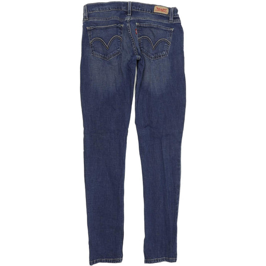 Levi's 524 too superlow Women Blue Skinny Slim Stretch Jeans W27 L32
