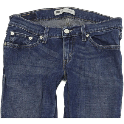 Levi's 524 too superlow Women Blue Skinny Slim Stretch Jeans W27 L32