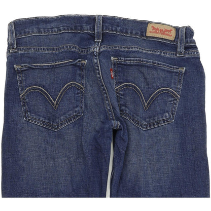 Levi's 524 too superlow Women Blue Skinny Slim Stretch Jeans W27 L32