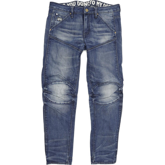 G-Star Women Blue Straight Slim Boyfriend Stretch Jeans W26 L30