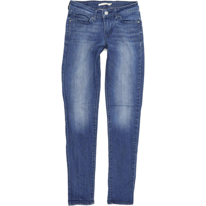 Levi's 711 Women Blue Skinny Regular Stretch Jeans W26 L30