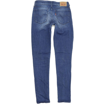 Levi's 711 Women Blue Skinny Regular Stretch Jeans W26 L30
