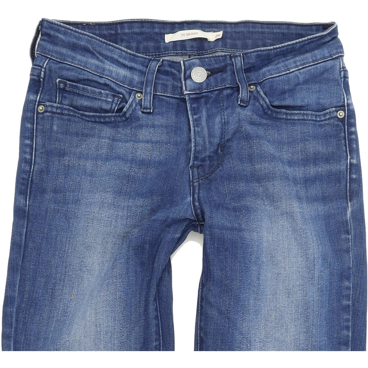 Levi's 711 Women Blue Skinny Regular Stretch Jeans W26 L30