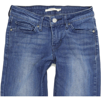 Levi's 711 Women Blue Skinny Regular Stretch Jeans W26 L30