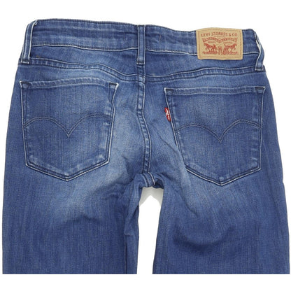 Levi's 711 Women Blue Skinny Regular Stretch Jeans W26 L30
