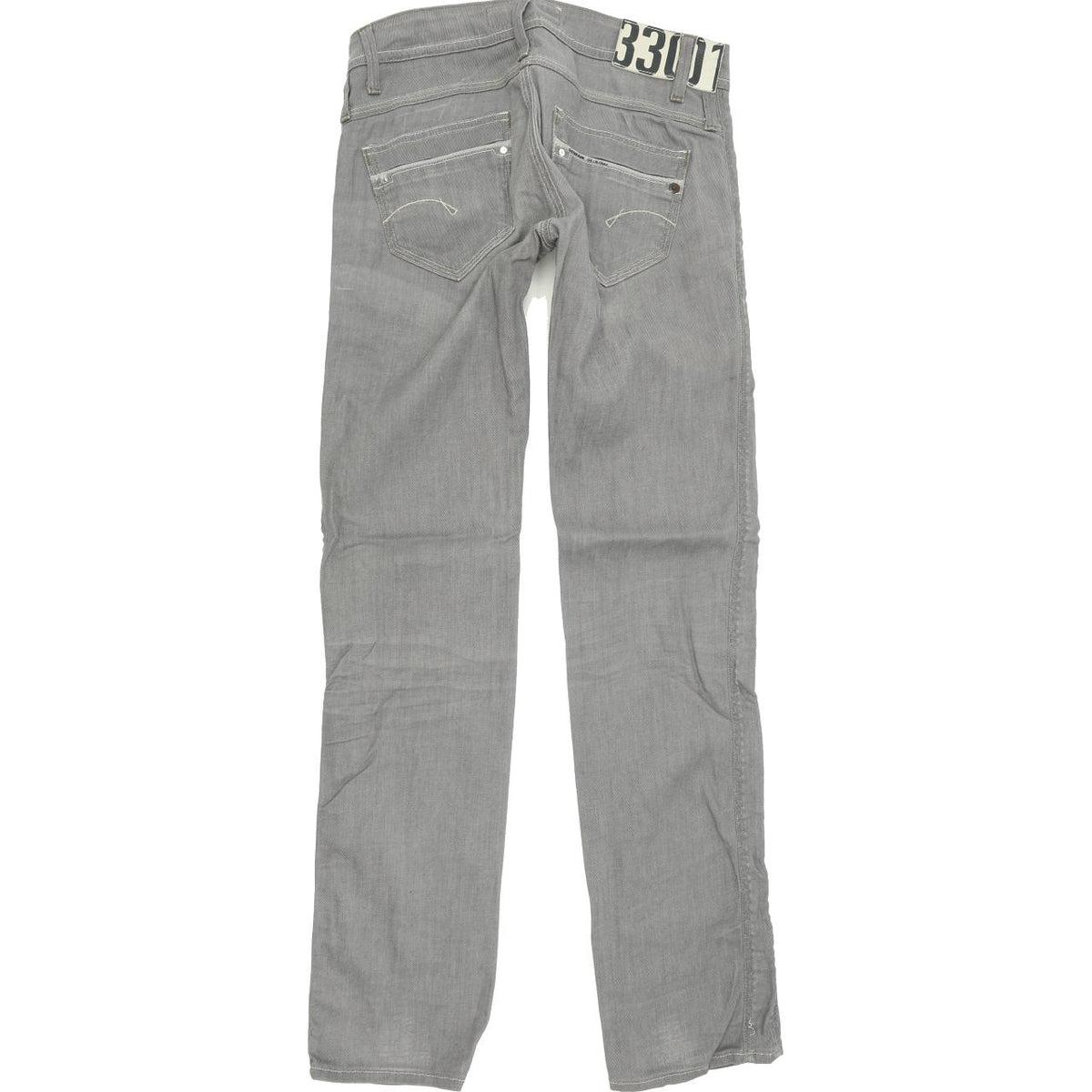 G-Star Women Grey Straight Regular Stretch Jeans W28 L32