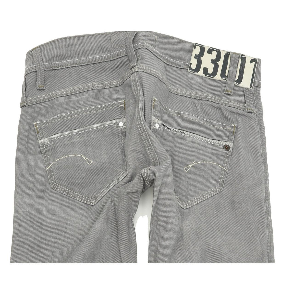 G-Star Women Grey Straight Regular Stretch Jeans W28 L32