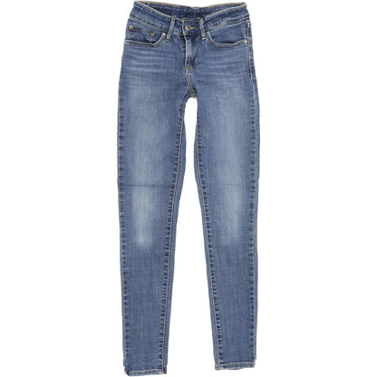 Levi's Women Blue Skinny Slim Stretch Jeans W24 L30