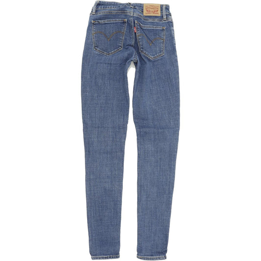 Levi's Women Blue Skinny Slim Stretch Jeans W24 L30