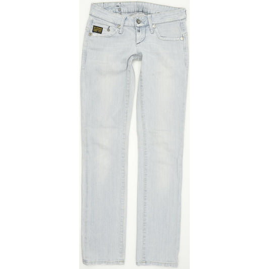 G-Star Midge Women Blue Straight Regular Stretch Jeans W26 L32