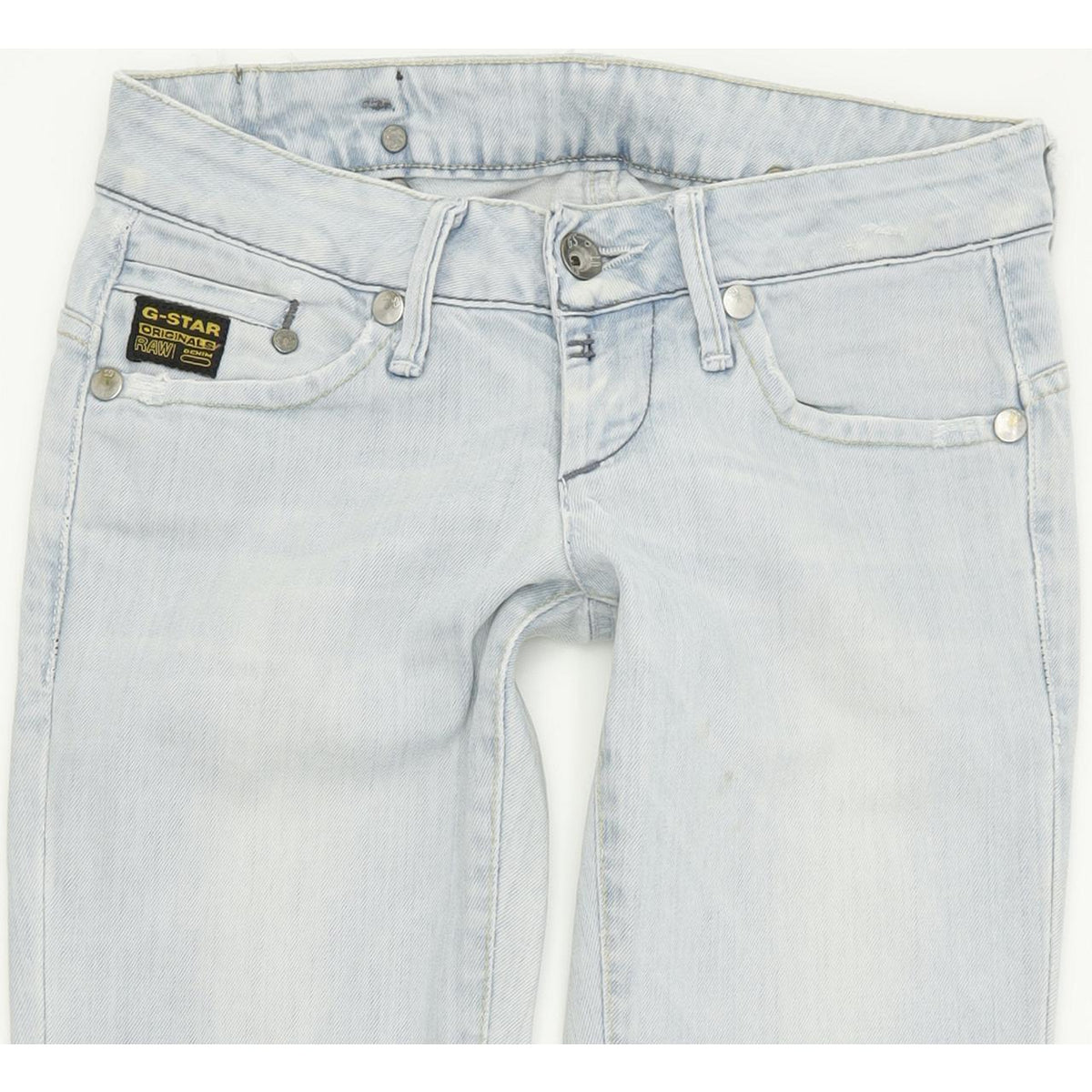 G-Star Midge Women Blue Straight Regular Stretch Jeans W26 L32
