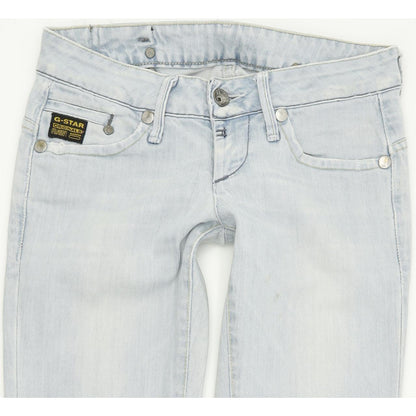 G-Star Midge Women Blue Straight Regular Stretch Jeans W26 L32
