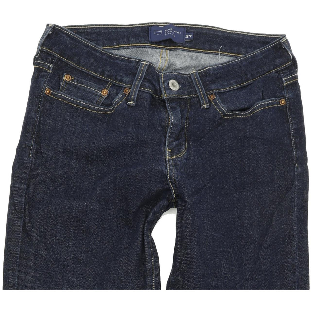 Levi's Slight Curve Women Blue Straight Slim Stretch Jeans W27 L30