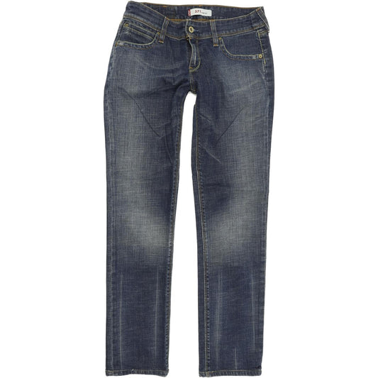 Levi's 571 Women Blue Straight Slim Stretch Jeans W30 L31