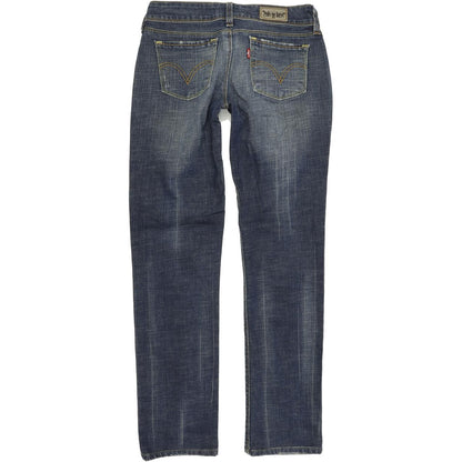 Levi's 571 Women Blue Straight Slim Stretch Jeans W30 L31
