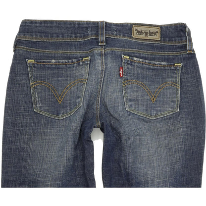 Levi's 571 Women Blue Straight Slim Stretch Jeans W30 L31