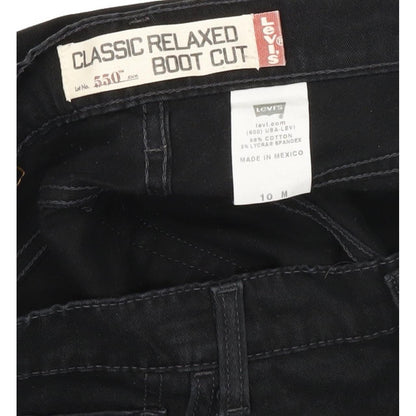 Levi's 550 Women Black Bootcut Relaxed Stretch Jeans W31 L31